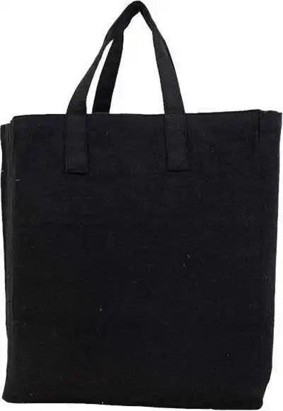 Q-tees S900 Sustainable Grocery Bag - Black - one Size Fits Most