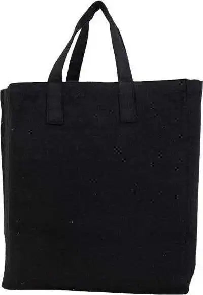 Q-tees S900 Sustainable Grocery Bag - Black - one Size Fits Most