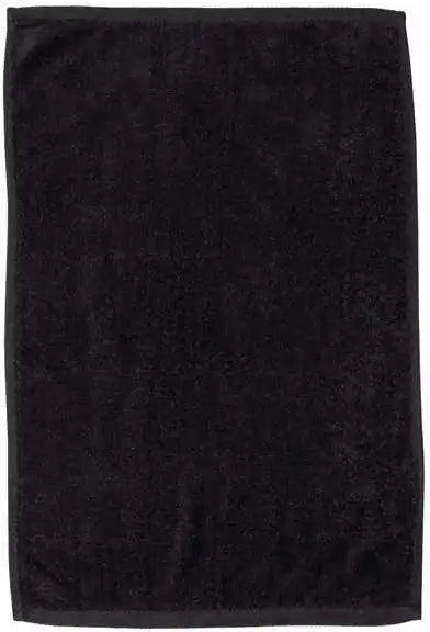 Q-tees T200 Hemmed Hand Towel - Black - one Size Fits Most