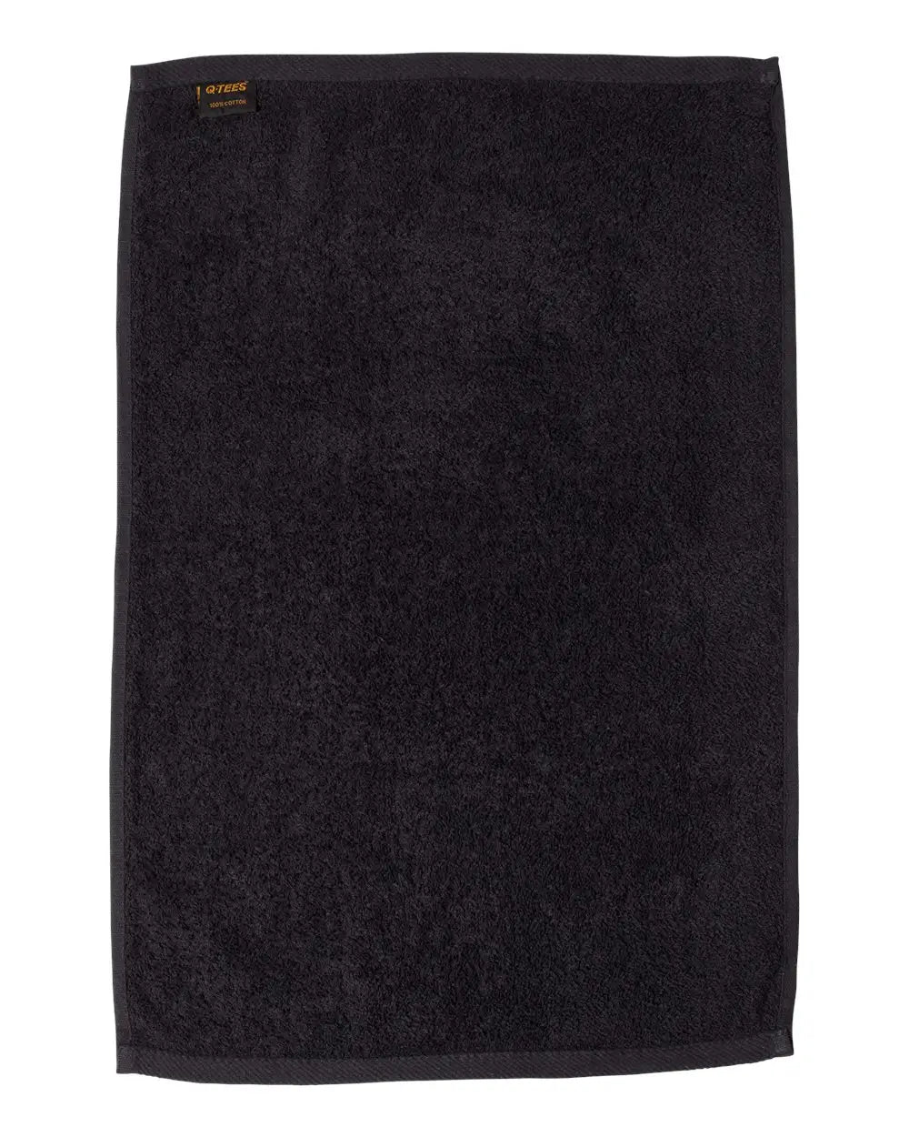 Q-tees T300 Deluxe Hemmed Hand Towel - Black - one Size Fits Most