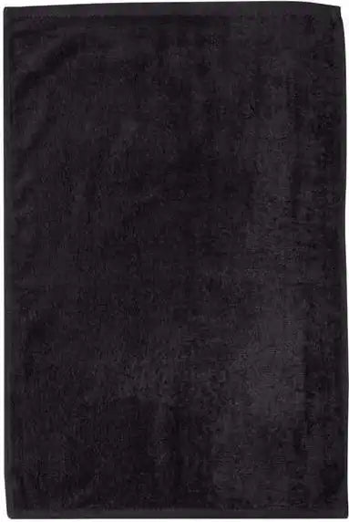 Q-tees T300 Deluxe Hemmed Hand Towel - Black - one Size Fits Most