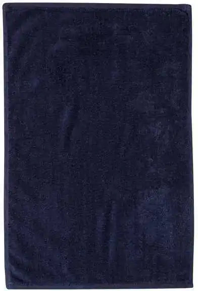 Q-tees T300 Deluxe Hemmed Hand Towel - Navy - one Size Fits Most
