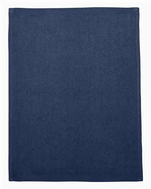 Q-tees T600 Hemmed Fingertip Towel - Navy - one Size Fits Most