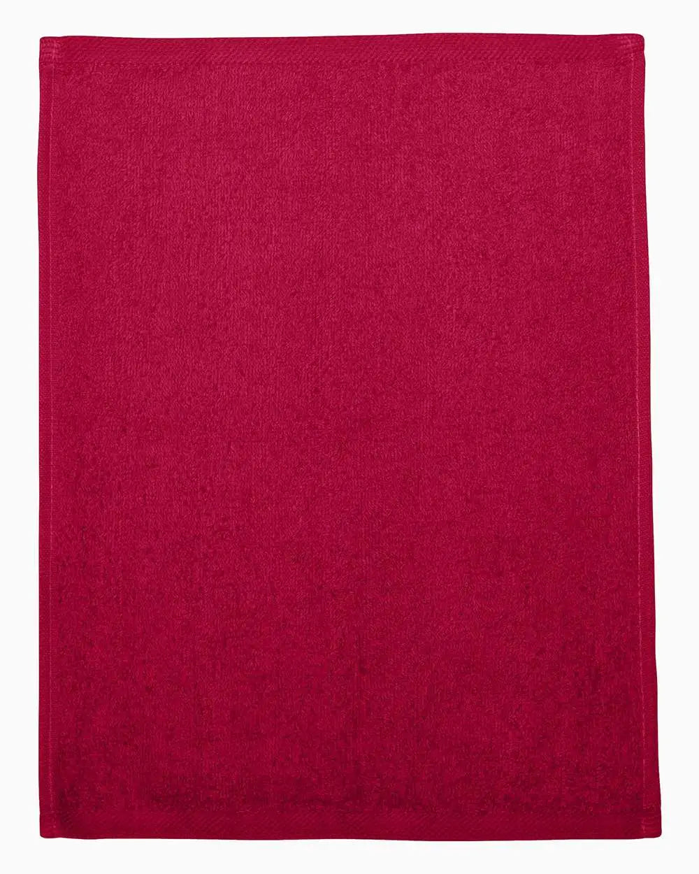 Q-tees T600q Hemmed Fingertip Towel - T600 - Red - one Size Fits Most