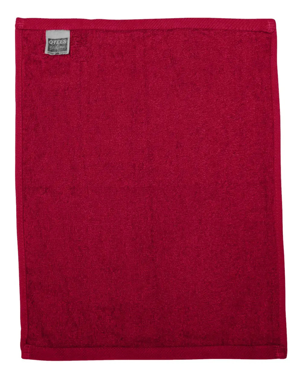 Q-tees T600q Hemmed Fingertip Towel - T600 - Red - one Size Fits Most