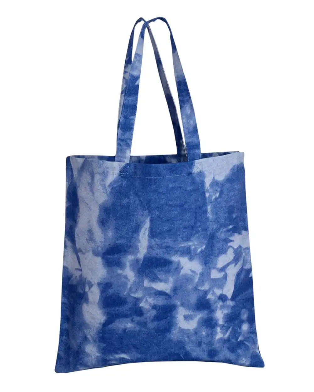 Q-tees Td800 Tie-dyed Canvas Bag - Cloudy Blue - White / one Size Fits Most