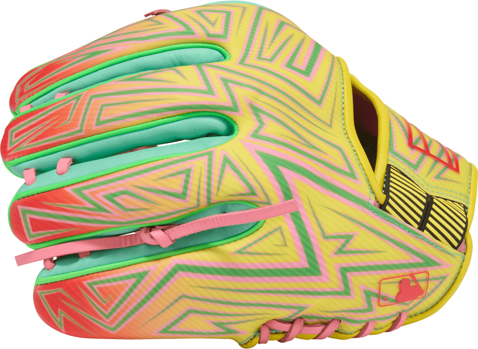 Rawlings REV1X 11.50&quot; Infield Baseball Glove REV204-2XPG - Yellow Pink