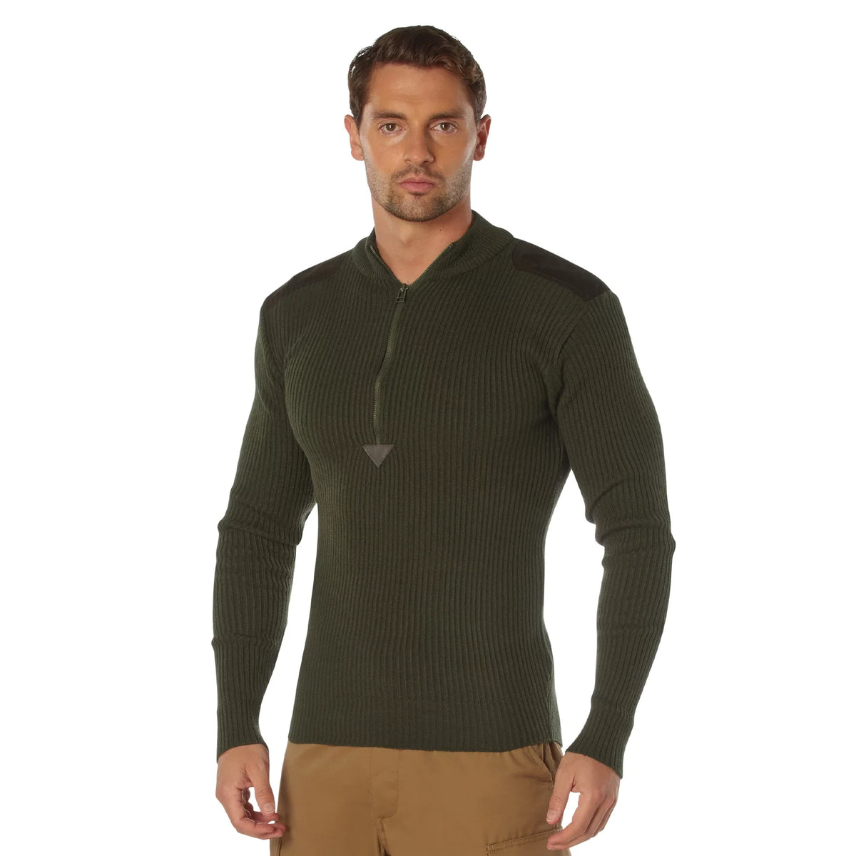 Quarter Zip Acrylic Commando Sweater