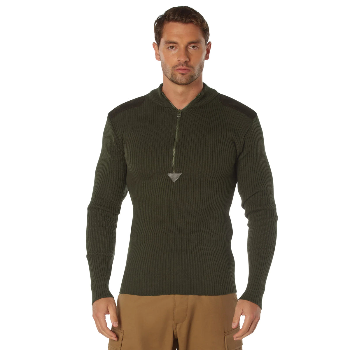 Quarter Zip Acrylic Commando Sweater