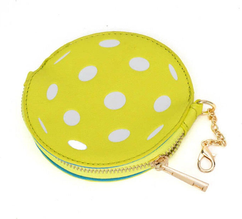 Queen of the Court Pickleball Coin Purse - Yellow