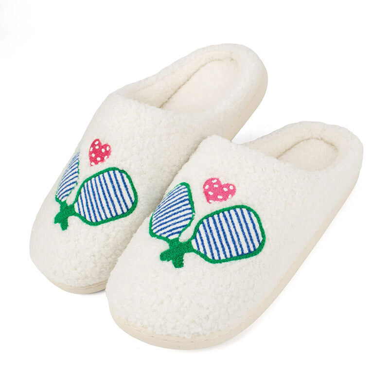 Queen of the Court Pickleball Slippers (w)(pickleball)(white/pink)
