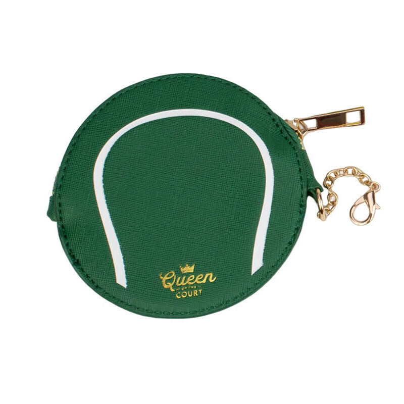 Queen of the Court Tennis Coin Purse (green) - Grn / Os