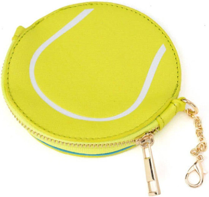 Queen of the Court Tennis Coin Purse - Yellow