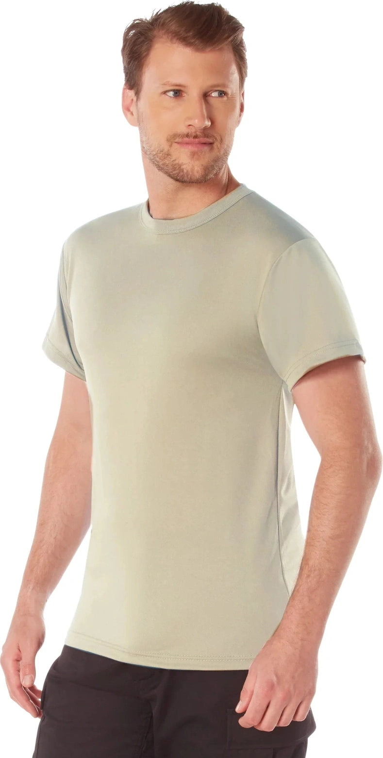 Quick Dry Moisture Wicking T-shirt - Desert Tan / s