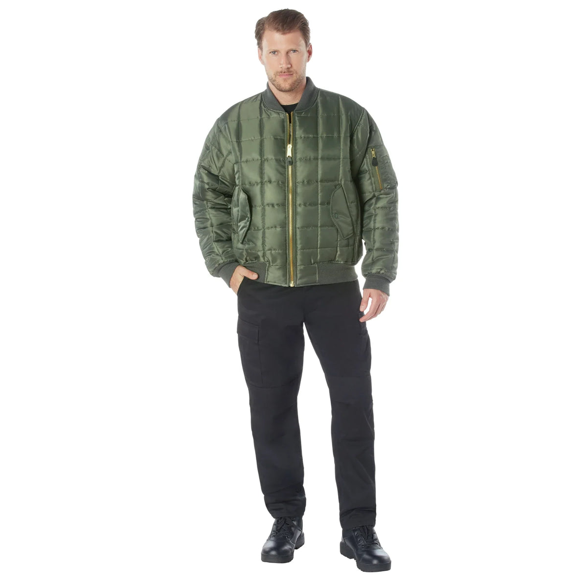 Quilted Ma-1 Flight Jacket