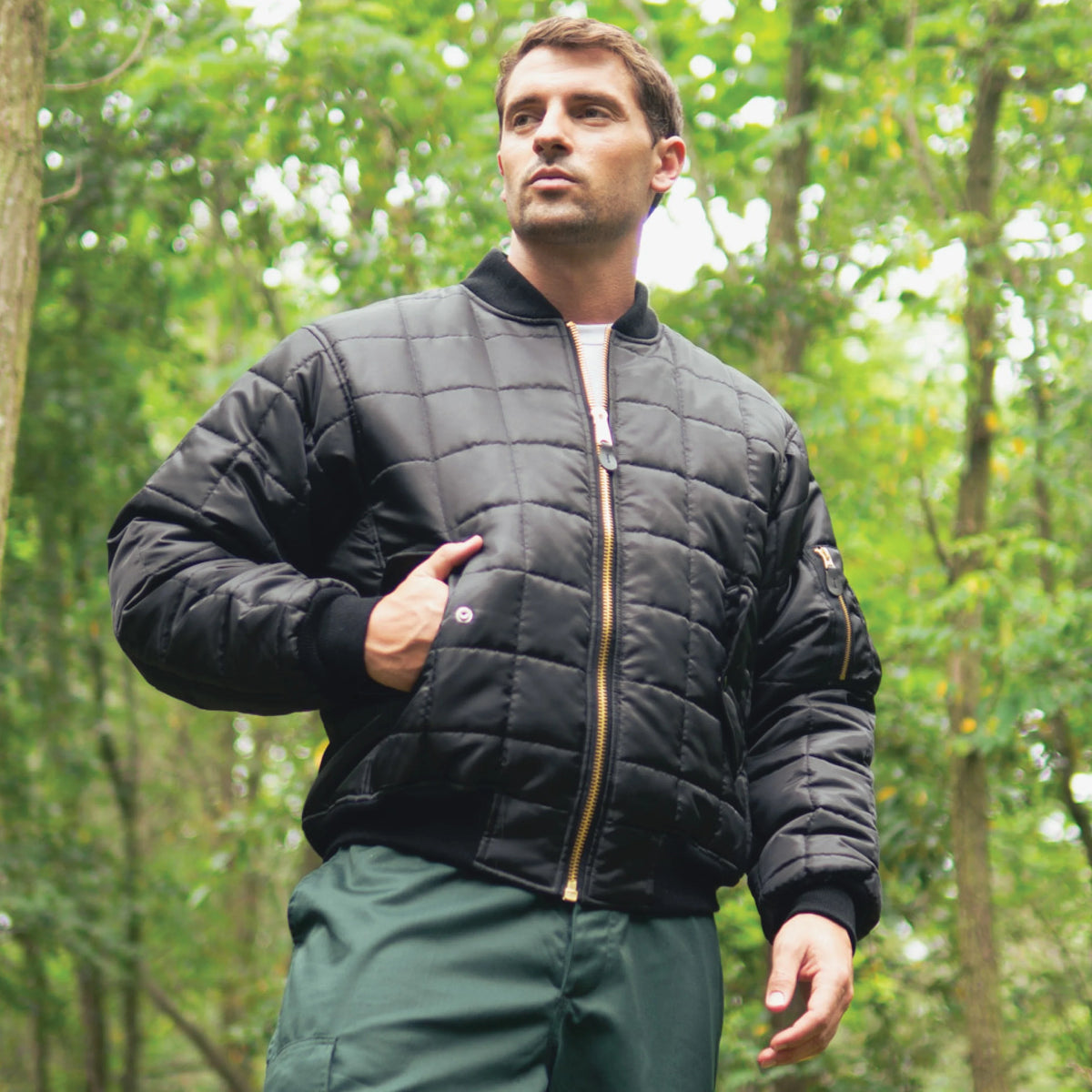 Quilted Ma-1 Flight Jacket