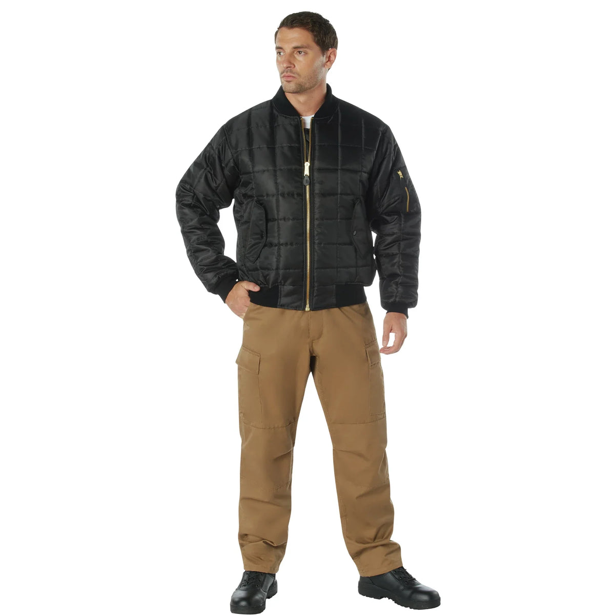 Quilted Ma-1 Flight Jacket