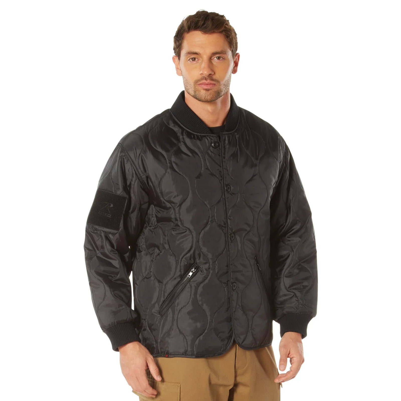 Quilted Woobie Jacket - Black / s
