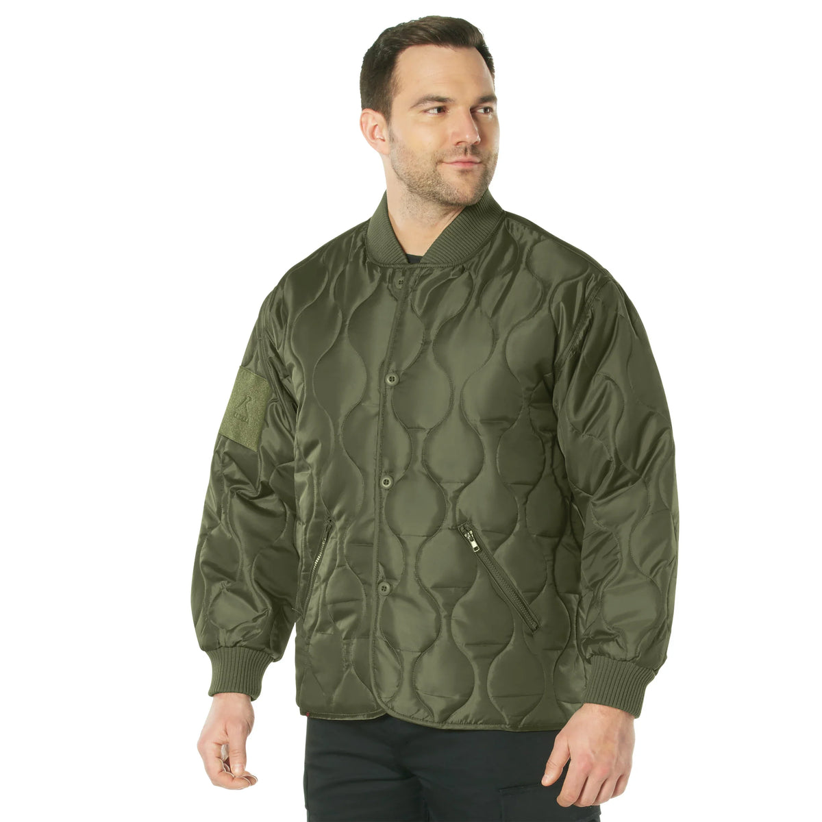 Quilted Woobie Jacket - Olive Drab / s