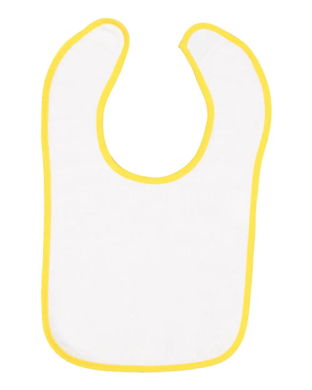 Rabbit Skins 1003r Infant Contrast Trim Terry Bib - 1003 - Gold - one Size Fits Most