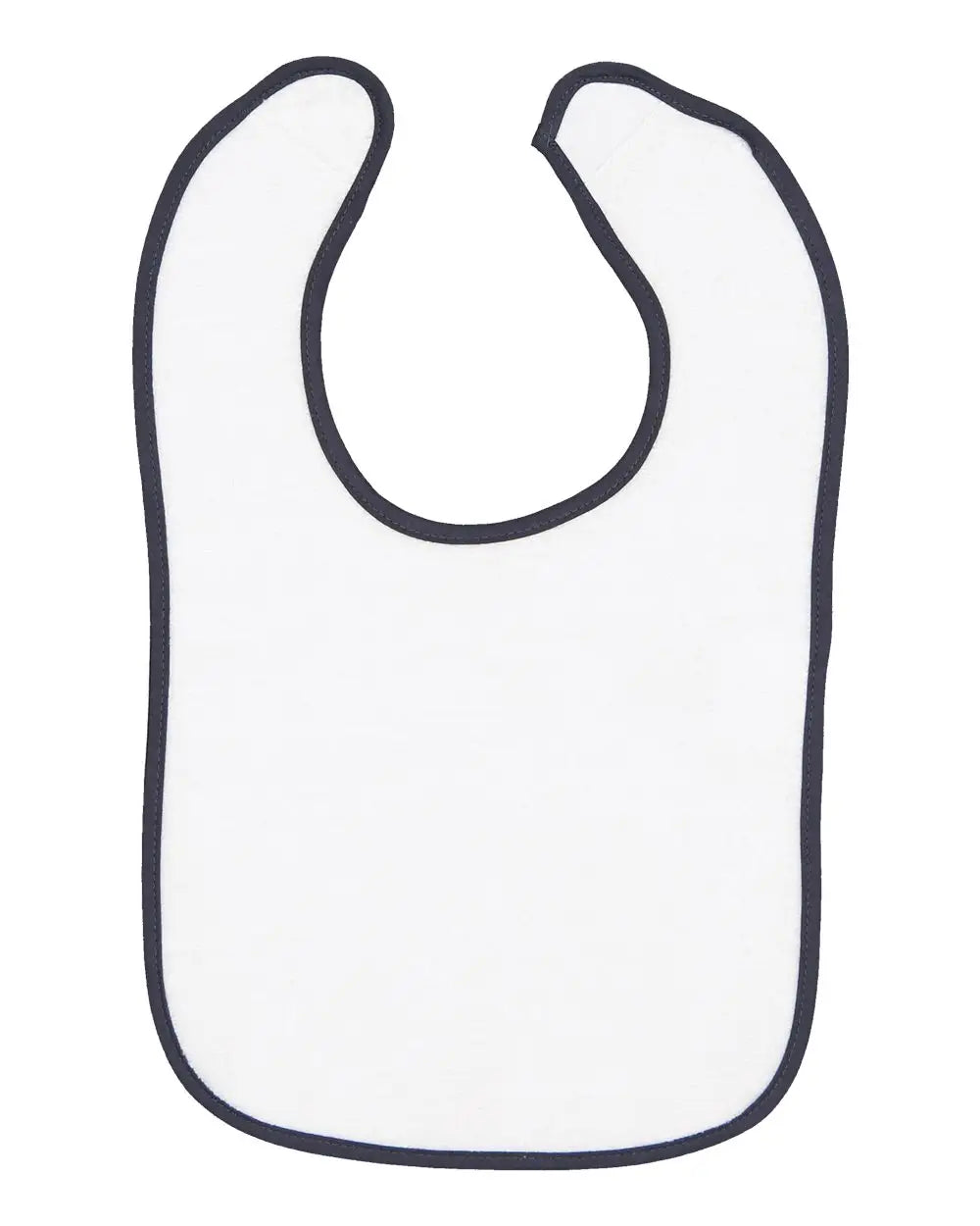 Rabbit Skins 1003r Infant Contrast Trim Terry Bib - 1003 - Navy