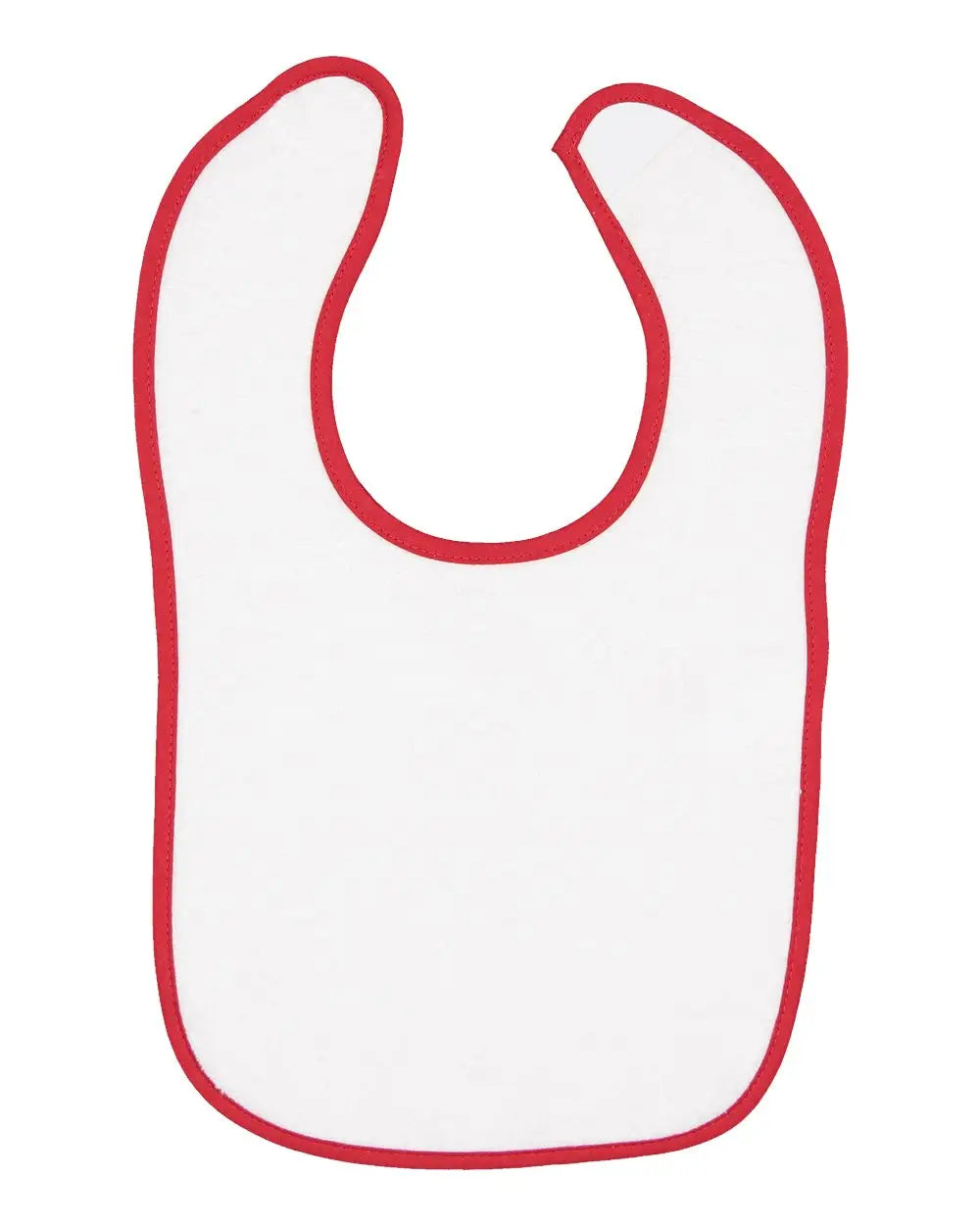 Rabbit Skins 1003r Infant Contrast Trim Terry Bib - 1003 - Red - one Size Fits Most