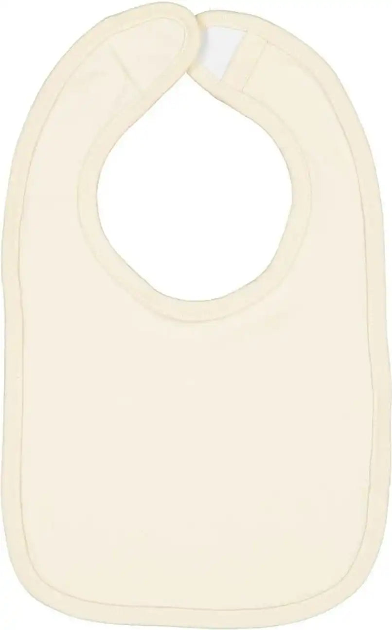 Rabbit Skins 1005 Infant Premium Jersey Bib - Natural - one Size Fits Most