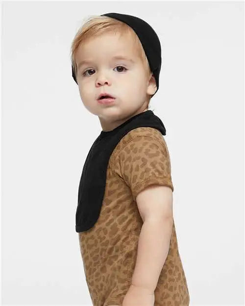 Rabbit Skins 1005r Infant Premium Jersey Bib - 1005 - Black - one Size Fits Most