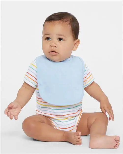 Rabbit Skins 1005r Infant Premium Jersey Bib - 1005 - Light Blue - one Size Fits Most