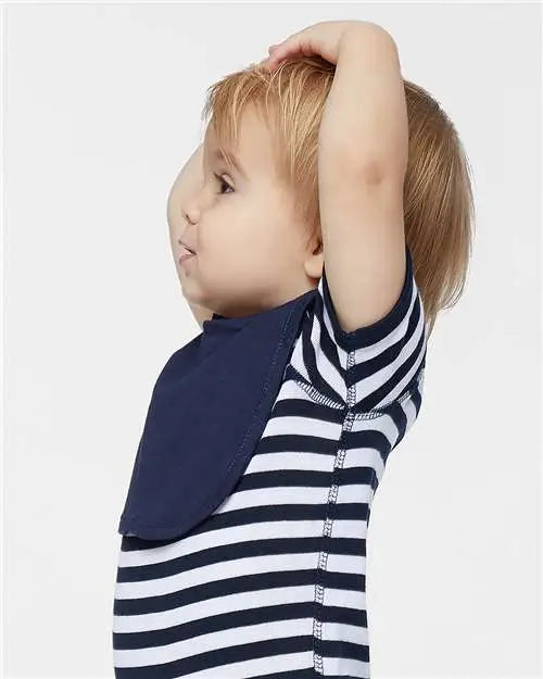 Rabbit Skins 1005r Infant Premium Jersey Bib - 1005 - Navy - one Size Fits Most