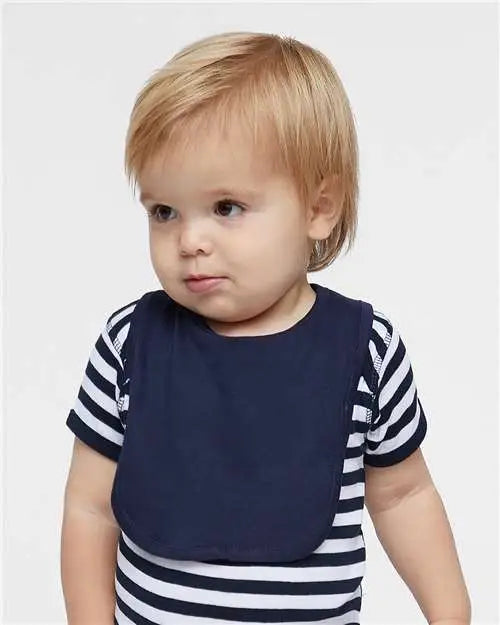 Rabbit Skins 1005r Infant Premium Jersey Bib - 1005 - Navy - one Size Fits Most