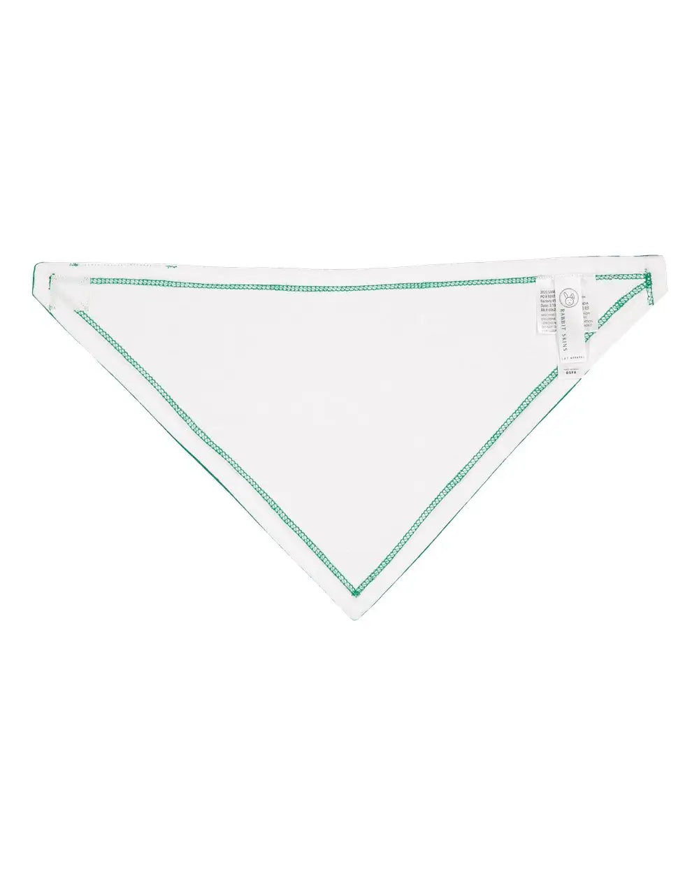 Rabbit Skins 1012l Premium Jersey Bandana Bib - 1012 - Kelly White - one Size Fits Most