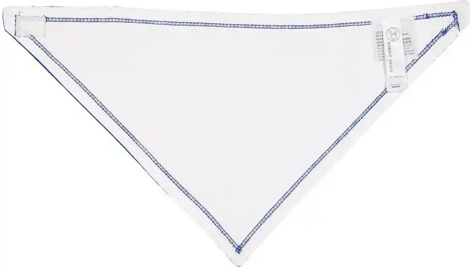 Rabbit Skins 1012l Premium Jersey Bandana Bib - 1012 - Royal White - Royal/ / Osfa