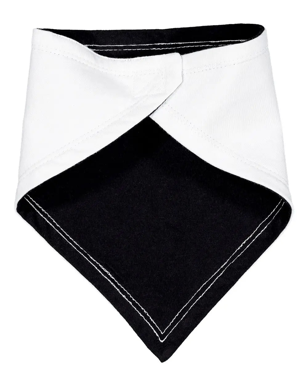 Rabbit Skins 1012l Premium Jersey Bandana Bib - 1012 - White Black - one Size Fits Most