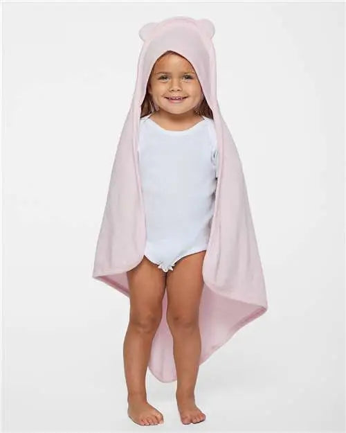 Rabbit Skins 1013l Terry Cloth Hooded Towel with Ears - 1013 - Ballerina - one Size Fits Most