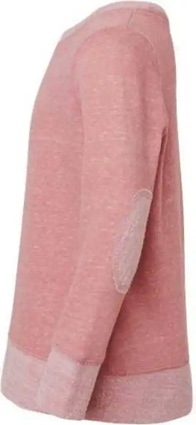 Rabbit Skins 2279 Youth Harborside Mlange French Terry Long Sleeve with Elbow Patches - Mauvelous Melange