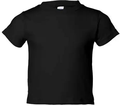 Rabbit Skins 3301t Toddler Cotton Jersey Tee - Black