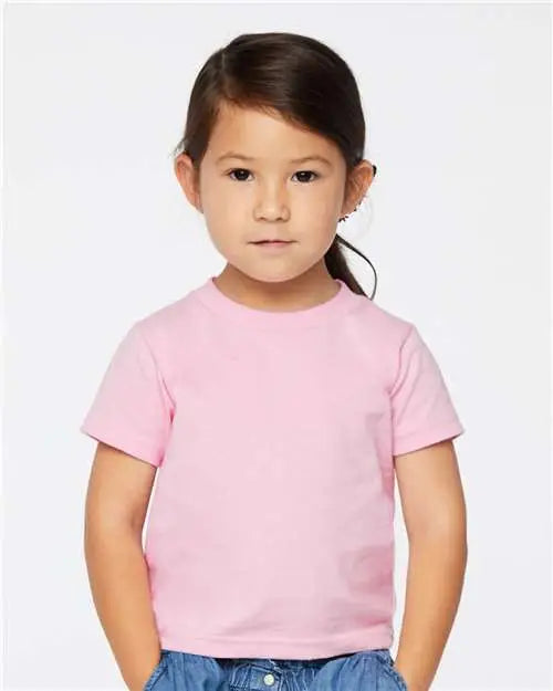 Rabbit Skins 3301t Toddler Cotton Jersey Tee - Pink
