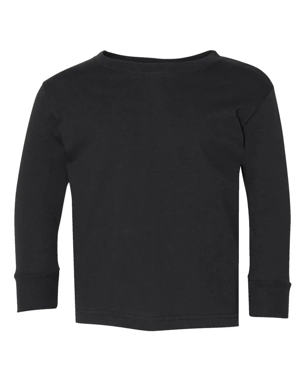Rabbit Skins 3302 Toddler Fine Jersey Long Sleeve Tee - Black - 5/6t