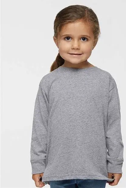 Rabbit Skins 3302 Toddler Fine Jersey Long Sleeve Tee - Heather
