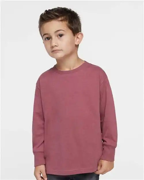 Rabbit Skins 3302 Toddler Fine Jersey Long Sleeve Tee - Rouge