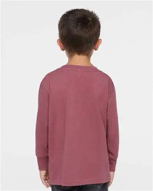Rabbit Skins 3302 Toddler Fine Jersey Long Sleeve Tee - Rouge
