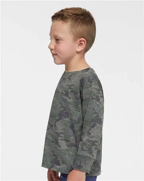 Rabbit Skins 3302 Toddler Fine Jersey Long Sleeve Tee - Vintage Camo