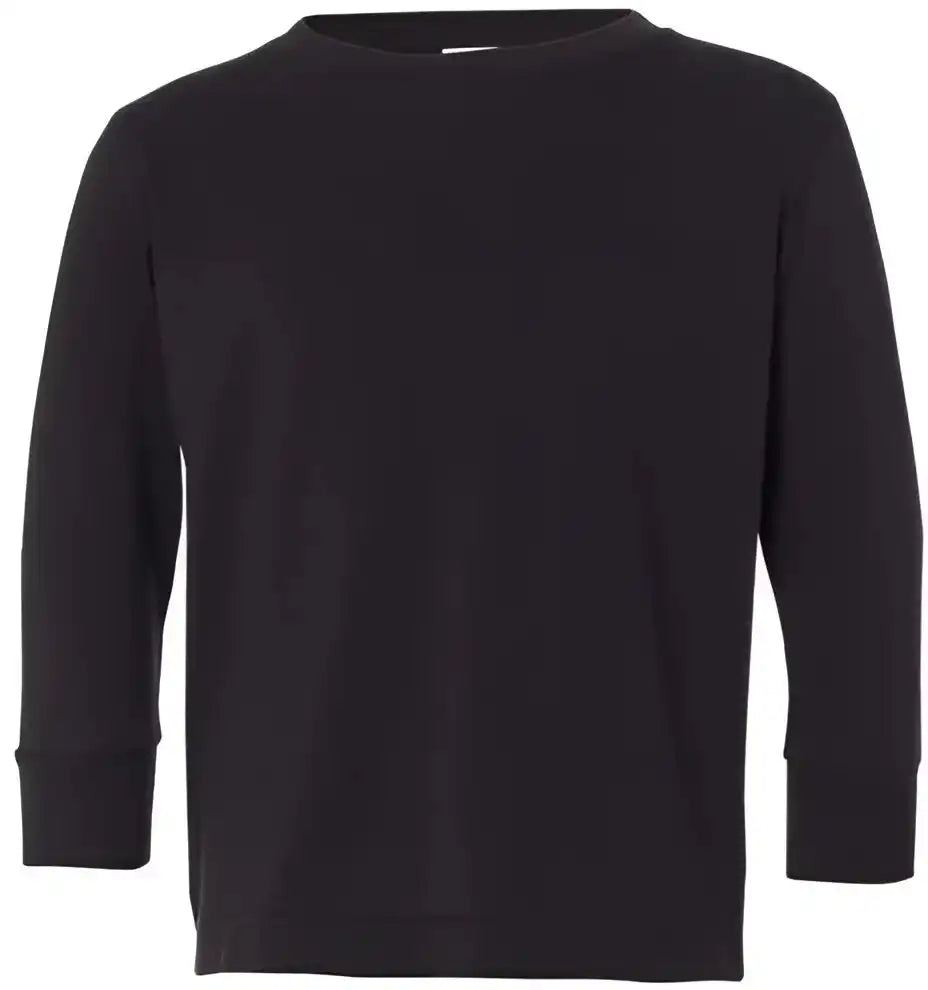 Rabbit Skins 3302 Toddler Long Sleeve Fine Jersey Tee Black