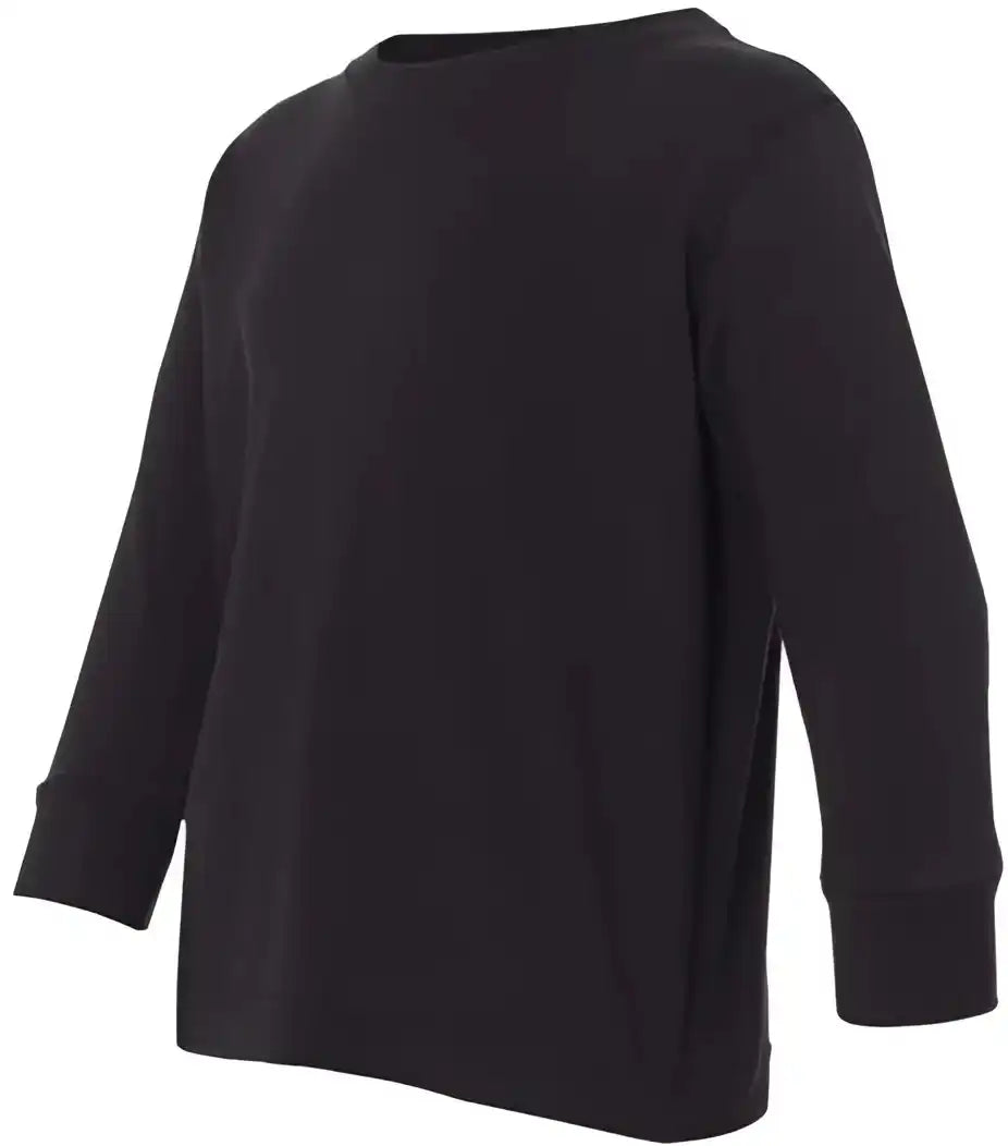 Rabbit Skins 3302 Toddler Long Sleeve Fine Jersey Tee Black