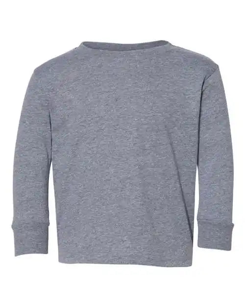 Rabbit Skins 3302 Toddler Long Sleeve Fine Jersey Tee - Granite Heather