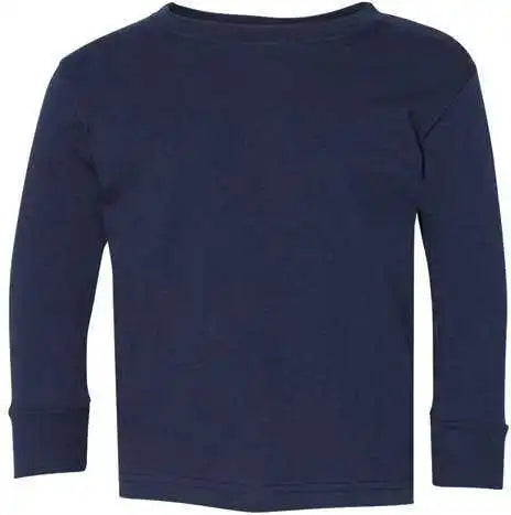 Rabbit Skins 3302 Toddler Long Sleeve Fine Jersey Tee Navy