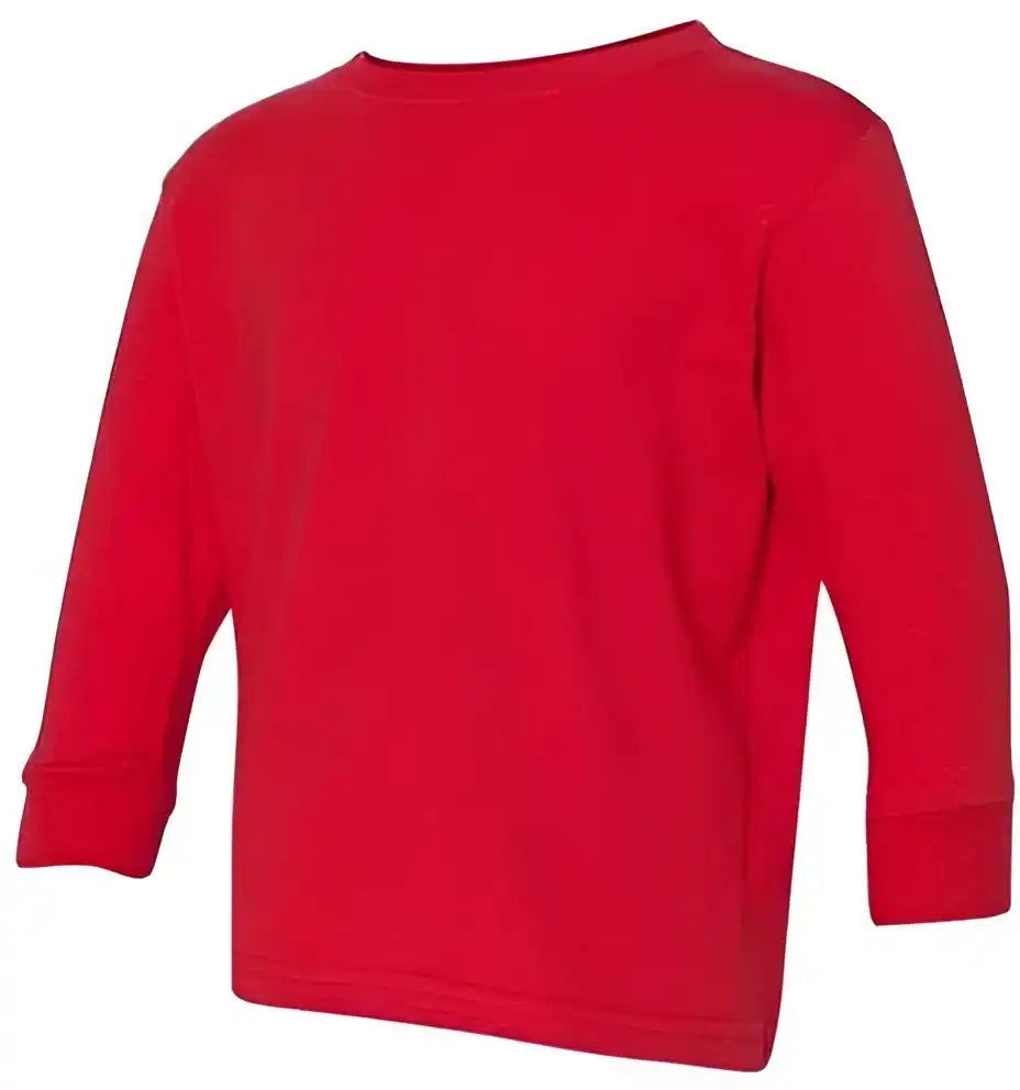 Rabbit Skins 3302 Toddler Long Sleeve Fine Jersey Tee Red