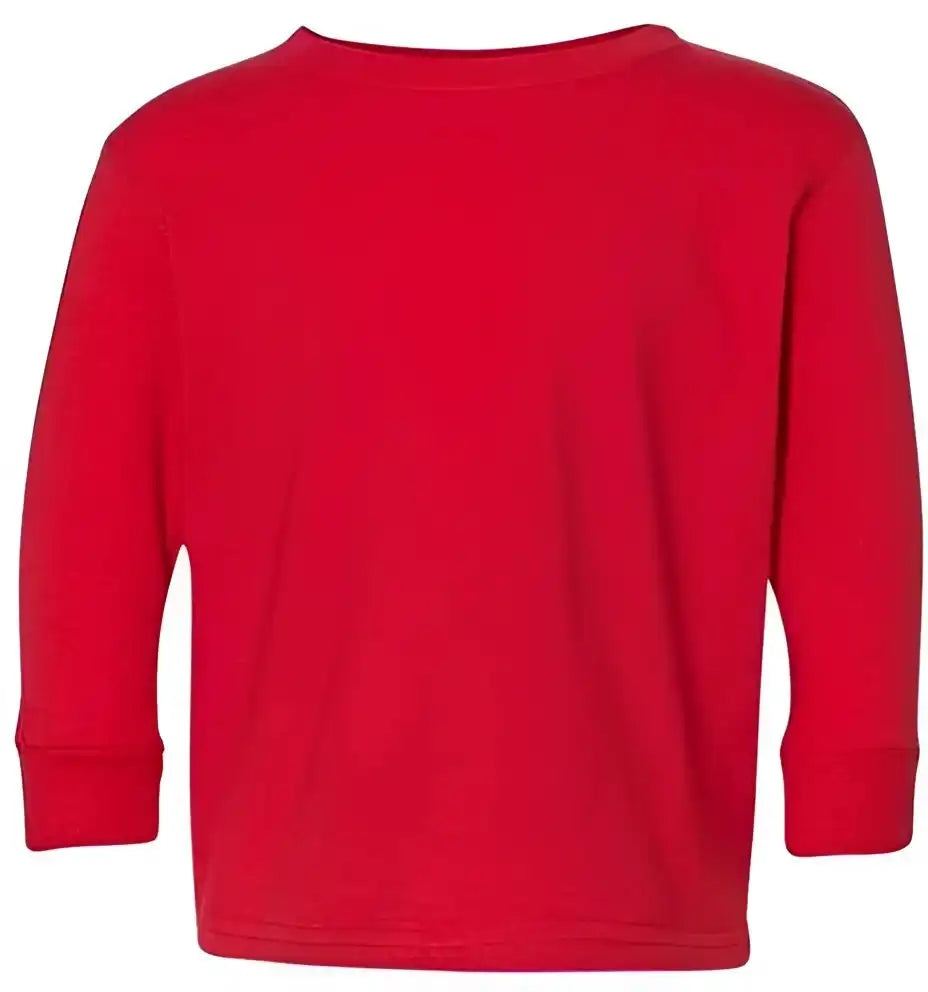 Rabbit Skins 3302 Toddler Long Sleeve Fine Jersey Tee Red