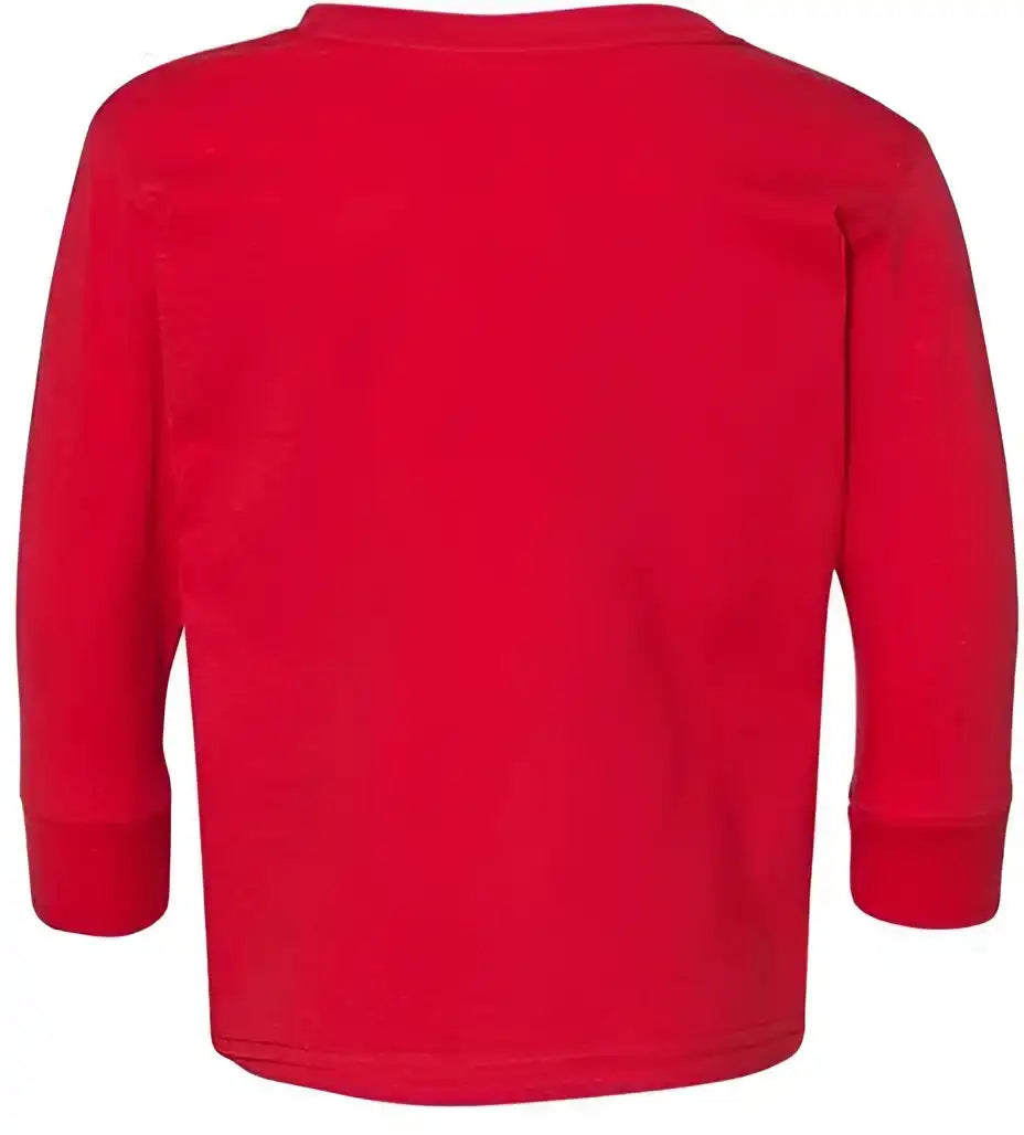 Rabbit Skins 3302 Toddler Long Sleeve Fine Jersey Tee Red